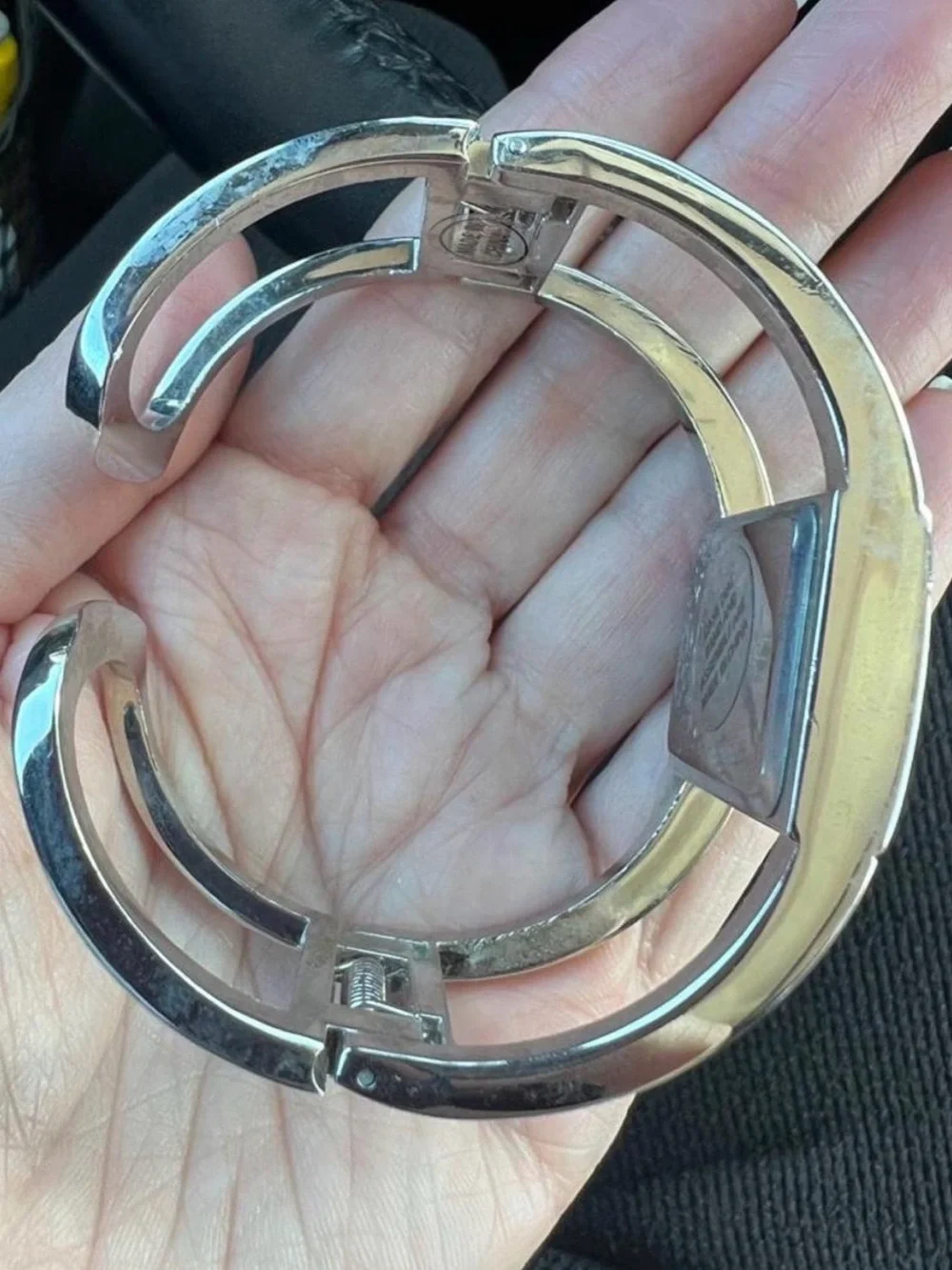 Silver y2k Crystal Accent Women’s Bracelet Watch